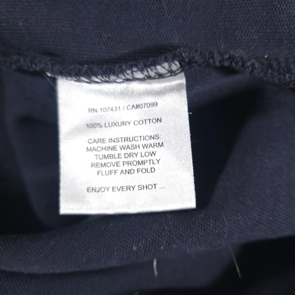 Linksoul Pullover Mens Medium Dark Grey Quarter Zip Cotton Bayonet Black Horse